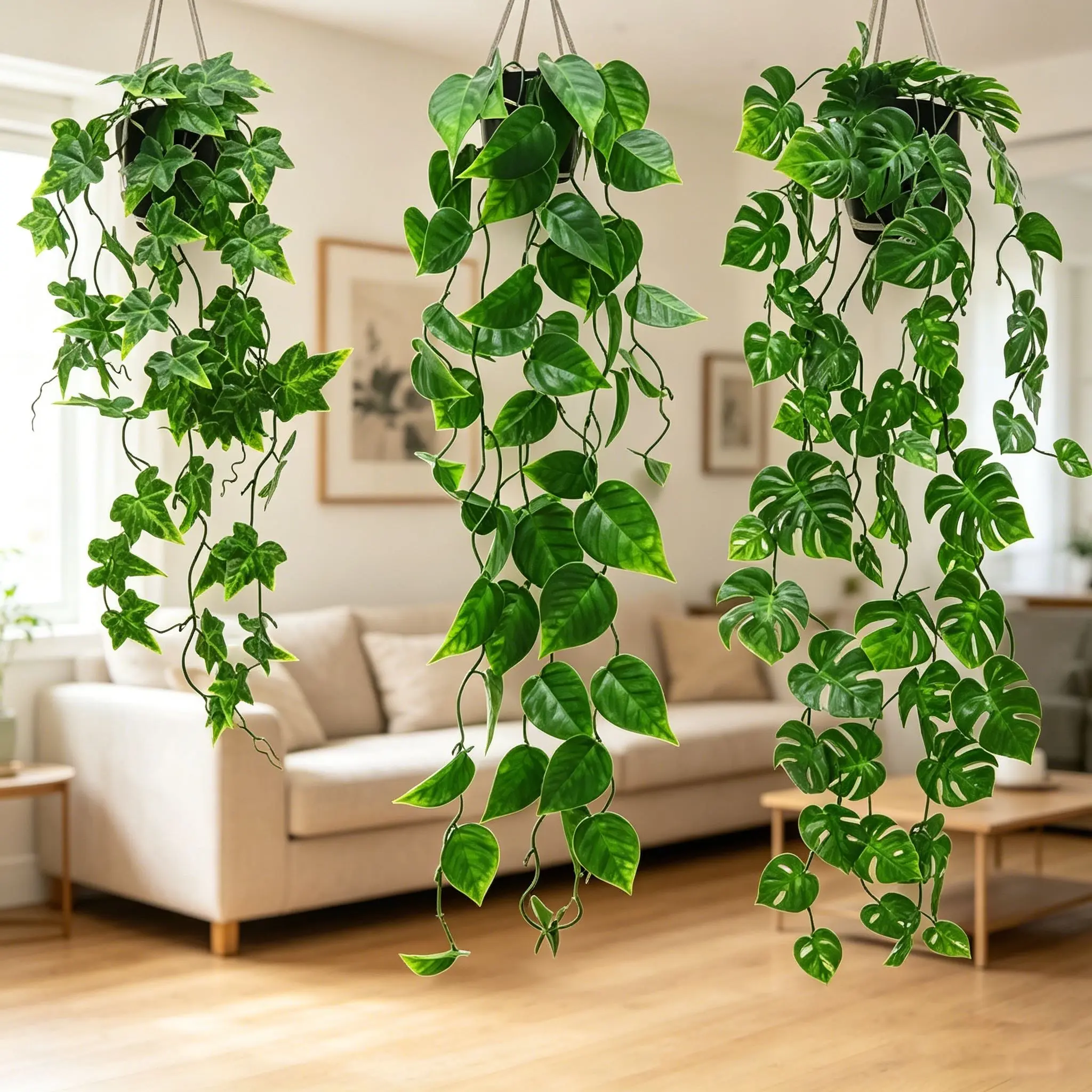 3 Pack Artificial Vine 80cm Hanging Greenery Plant Lightweight 308g Fake Ivy Leaves for Home Office Wall Decor Indoor Outdoor Wedding Party Aesthetic