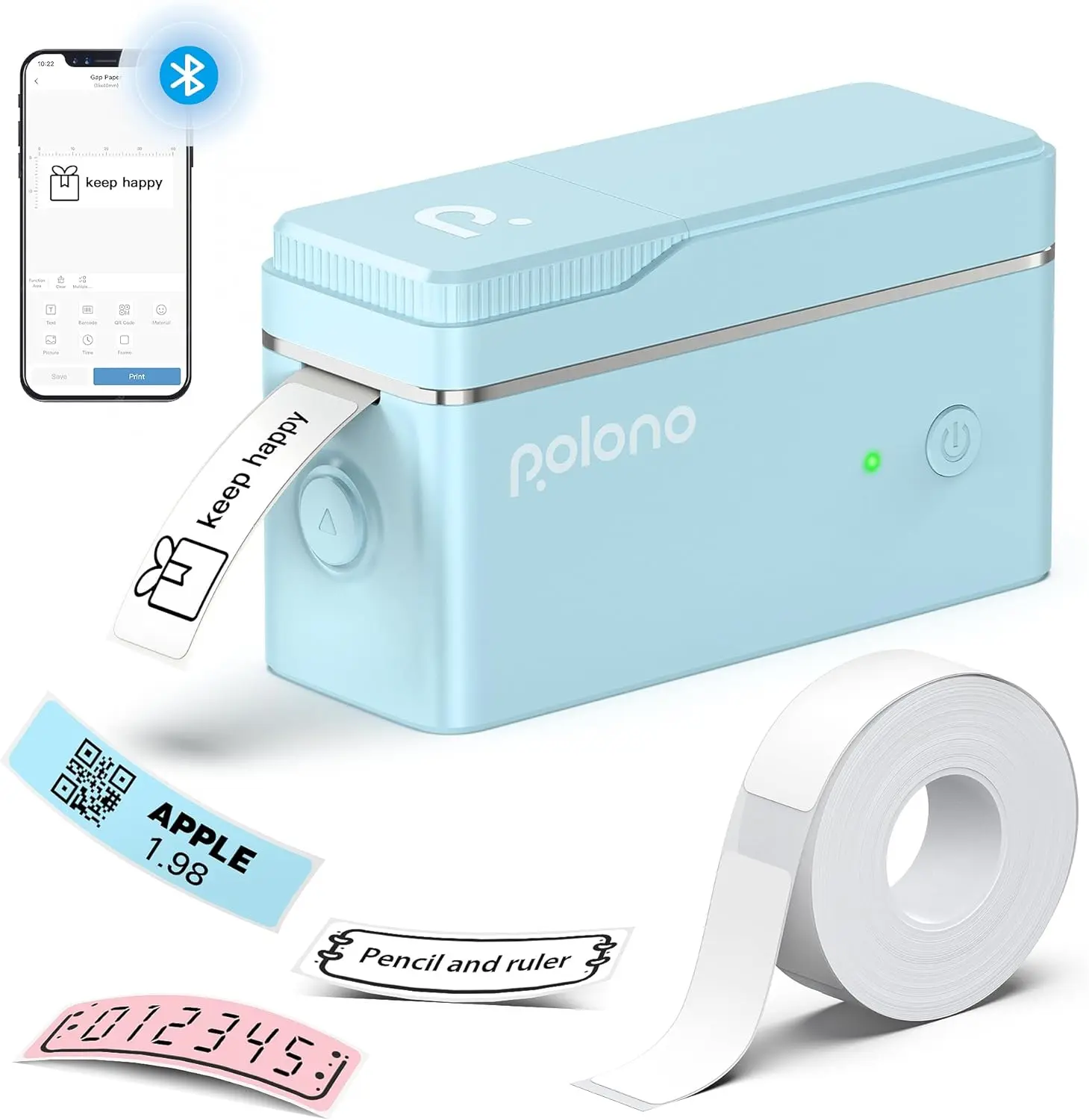 P31S Mini Wireless Bluetooth Label Maker with Tapes, Multiple Templates & Patterns, Portable Sticker Printer for Office & Home Fathersdaygift, summerwins