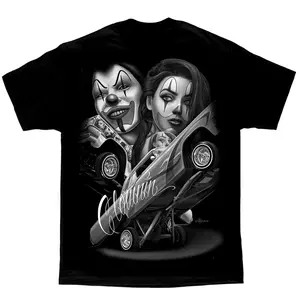 David Gonzales DGA Homies Art T Shirt Summer Straight Clowning Payasa Lowrider Chola Crewneck Cotton Menswear Casual Tshirt