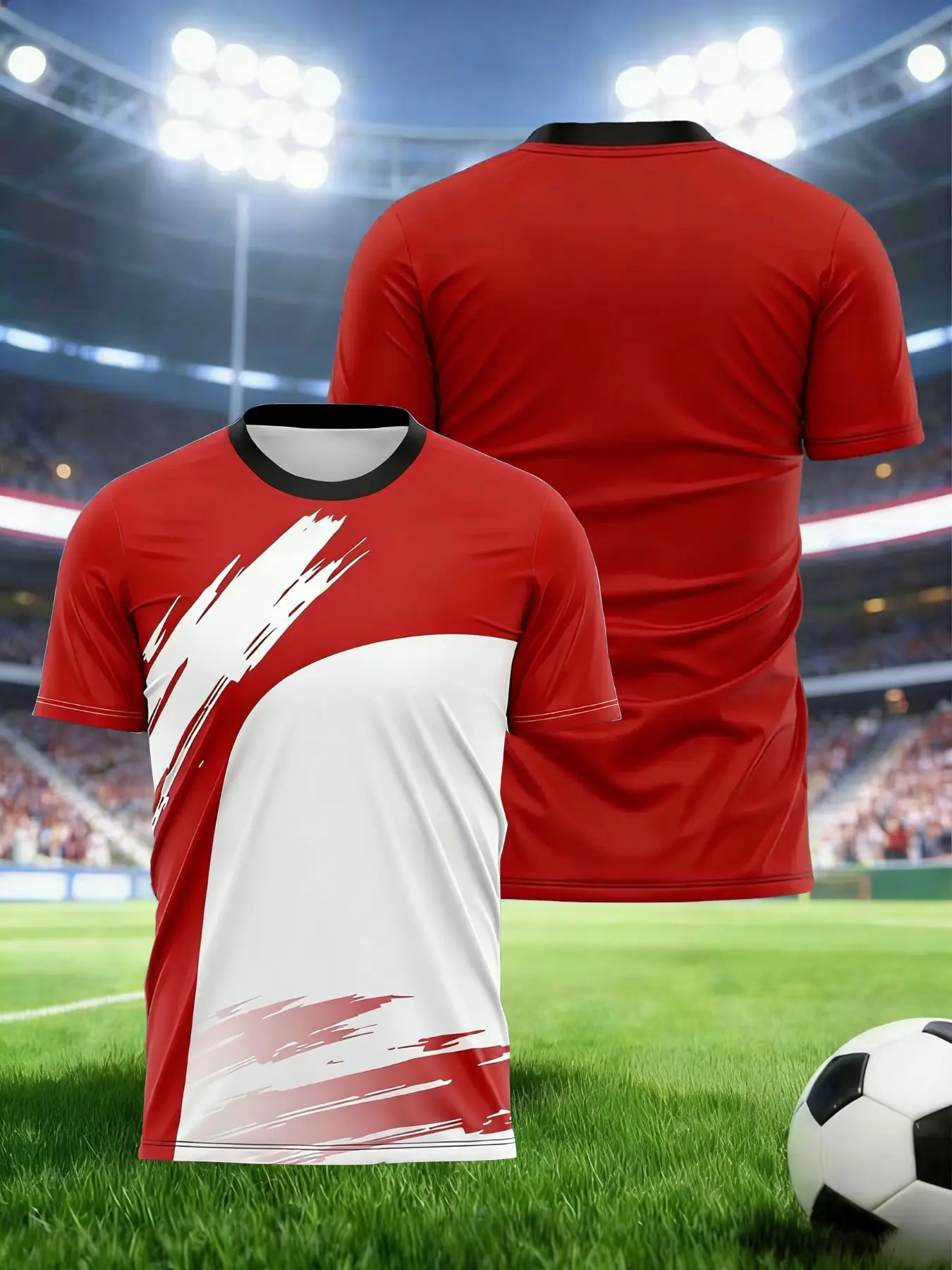 Light and breathable fabric, uniformly designed by the team, suitable for sports events, football parties and daily wear. Suitable for all seasons. Sporty T Shirt