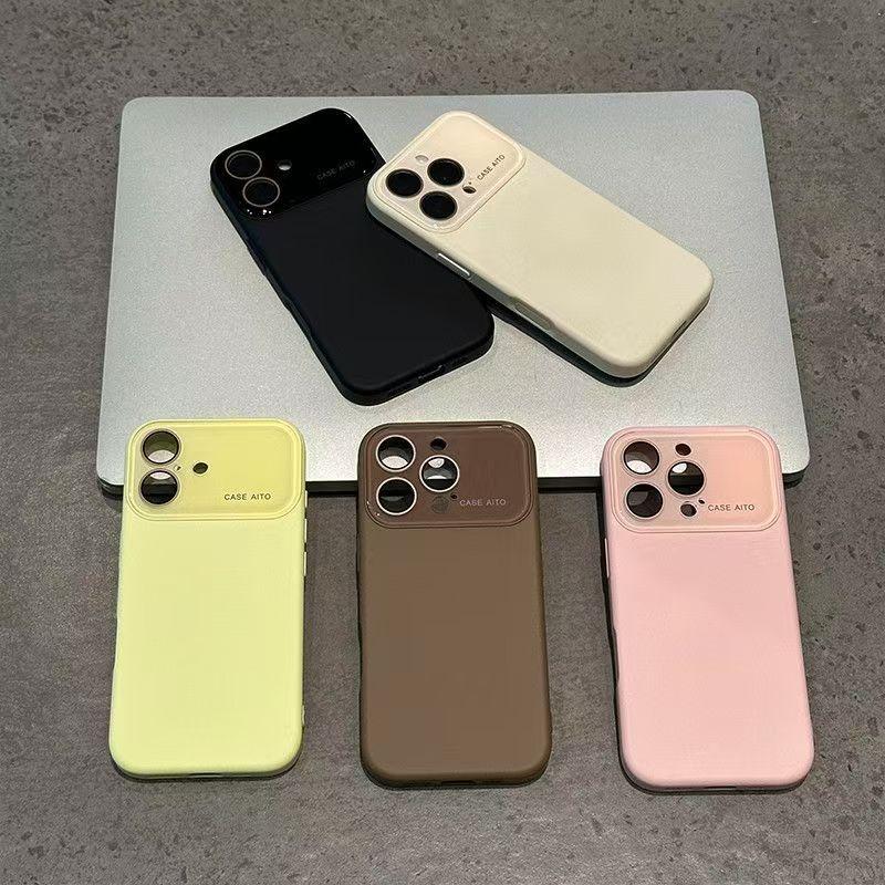 Premium Dopamine Liquid Silicone iPhone Case, Soft Full-Body Protective Cover, Acrylic Anti-Scratch Lens Protection, Shockproof Bumper Design, Compatible with iPhone 12 13 14 15 16 17 Pro Pro Max Air, Ideal Gift for Her & Him
