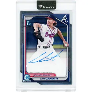 Cam Caminiti Atlanta Braves Autographed 2024 Bowman Draft Chrome Prospect #CPA-CC Card - Fanatics Authentic Certified