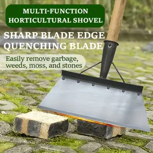 Heavy-Duty Garden Shovel Head - Manual Weeding, Scraping & Edging Tool| No Handle Needed, Farm & Outdoor Use  Multi-Functional Flat Edging Shovel  (No Handle) multifunctional cleaning clean Handle-Free