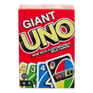 Giant UNO Card Game Large Size Playing Cards for Family Game Night, Customizable Party Deck for Travel Indoor Tabletop Fun