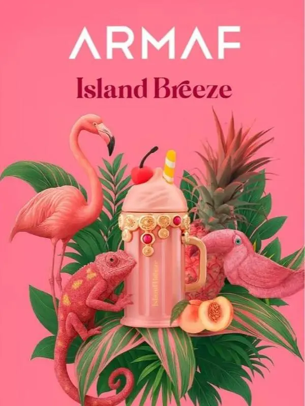 Armaf Delights Island Breeze Eau De Parfum - Women's Aromatic Fruity Floral Signature Scent, Enchanting Daily Wear Perfume, 3.4 fl oz, Fragrance Scent Blend, Edp, Enchanting Fragrance