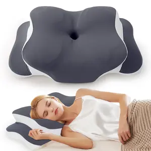 Memory Foam Neck Pillow, Premium Memory Foam, 1 Count Breathable Design Neck Pillow, Comfortable & Supportive Neck Pillow, Sleep Pillow for Side & Back Sleepers, Ergonomic Memory Foam