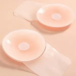 1pcs/3pcs Pull-Style Nipple Stickers, Thin Top Support, Invisible Seamless Silicone Pads for Strapless Dresses, Nipple Covers for Women
