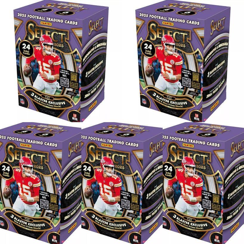 PYD - 5 BLASTER BOXES OF 2025 PANINI SELECT FOOTBALL