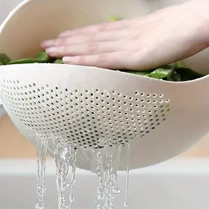 1pc Rice Washing Drain Basket Rice Washing Filter Basket Creative Rice Washing Sieve Plastic Rice Colander Household Rice Washing Basket Multifunctional Rice Washing Basin Kitchen Stuff Kitchen Gadgets