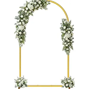 7.2FT Metal Wedding Arch Backdrop Stand, Balloon Arch Frame for Wedding Ceremony Birthday Party  Shower Graduation Anniversary Floral Decoration,