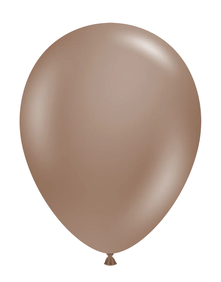 TUFTEX Designer Biodegradable Party Balloon - 11 in., Cocoa, No See Through, 100 Pcs