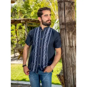 Men's Mexican Traditional Shirt Men's Guayabera Size S - 4X. Traditional Style Men's Guayabera Father's Day Gift. Gifts for Him