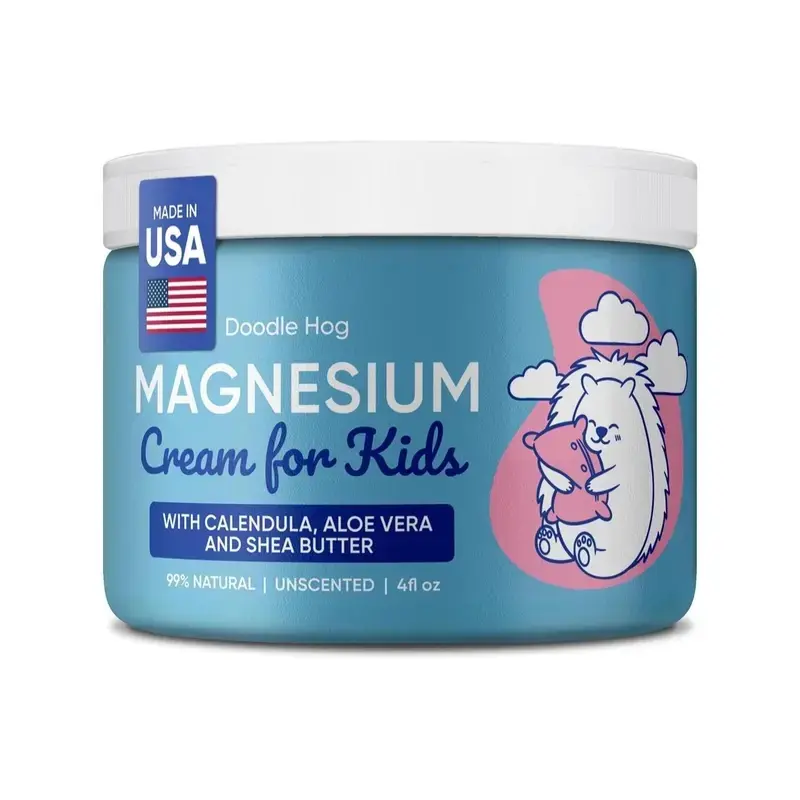 Magnesium Cream - Gentle Soothing with Calendula, Aloe Vera & Shea Butter for Relaxation, Sleep, and Calming Body Care Hydrating Blend