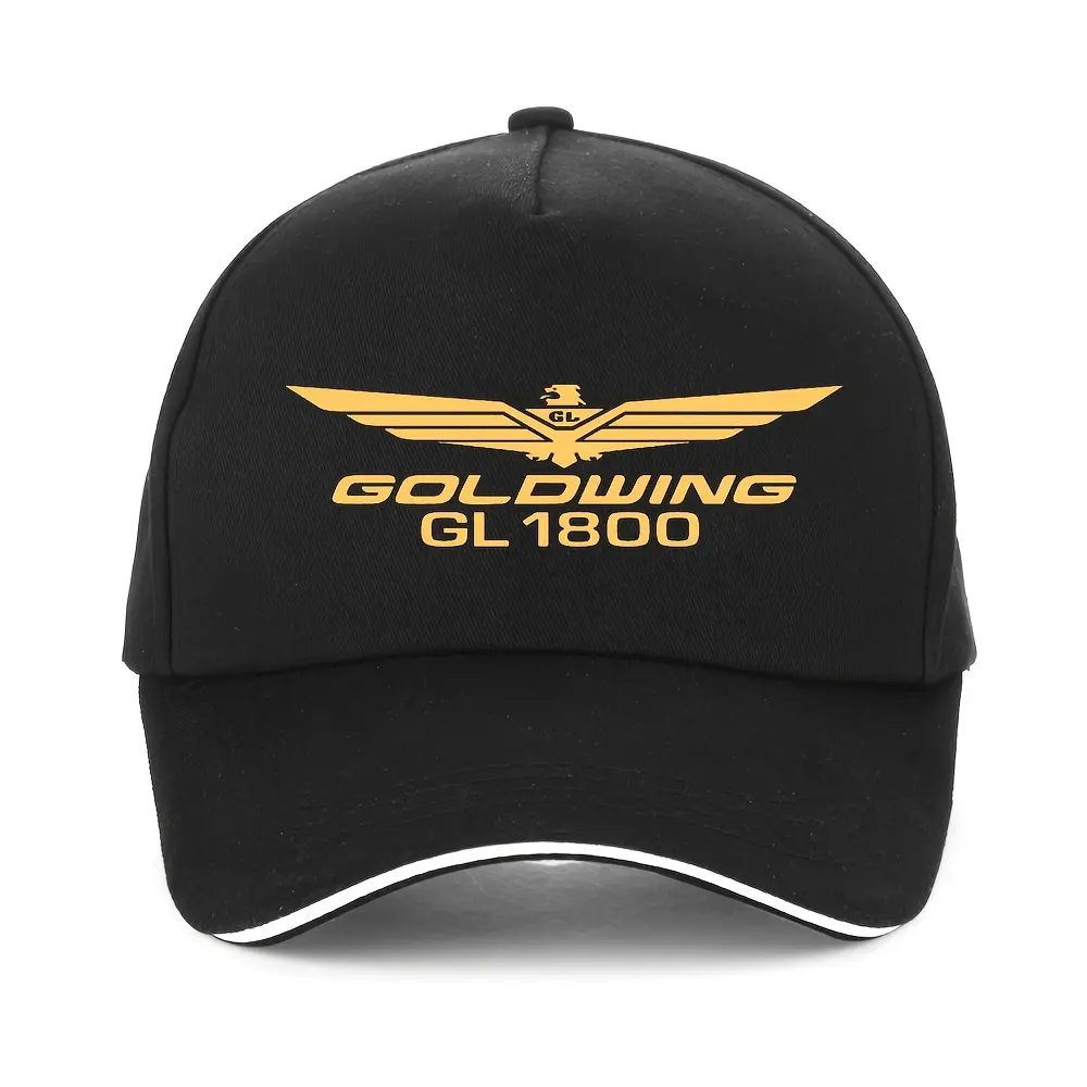 Baseball Caps for Adults, Goldwing GL1800 Graphic Letters, Sporty Chic Classic Cotton Snapback, Lightweight All-Season Casual Wear, Adjustable Snapback Hat, All Seasons, Goldwing Gl 1800, Casual Outfits Cap, Graphic Hats