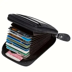 Men's Fashion Card Holder with Zipper Coin Compartment, Stylish Organizer for Essentials, All Seasons Versatile Accessory, Money Organizer, Wallet Cards Storage