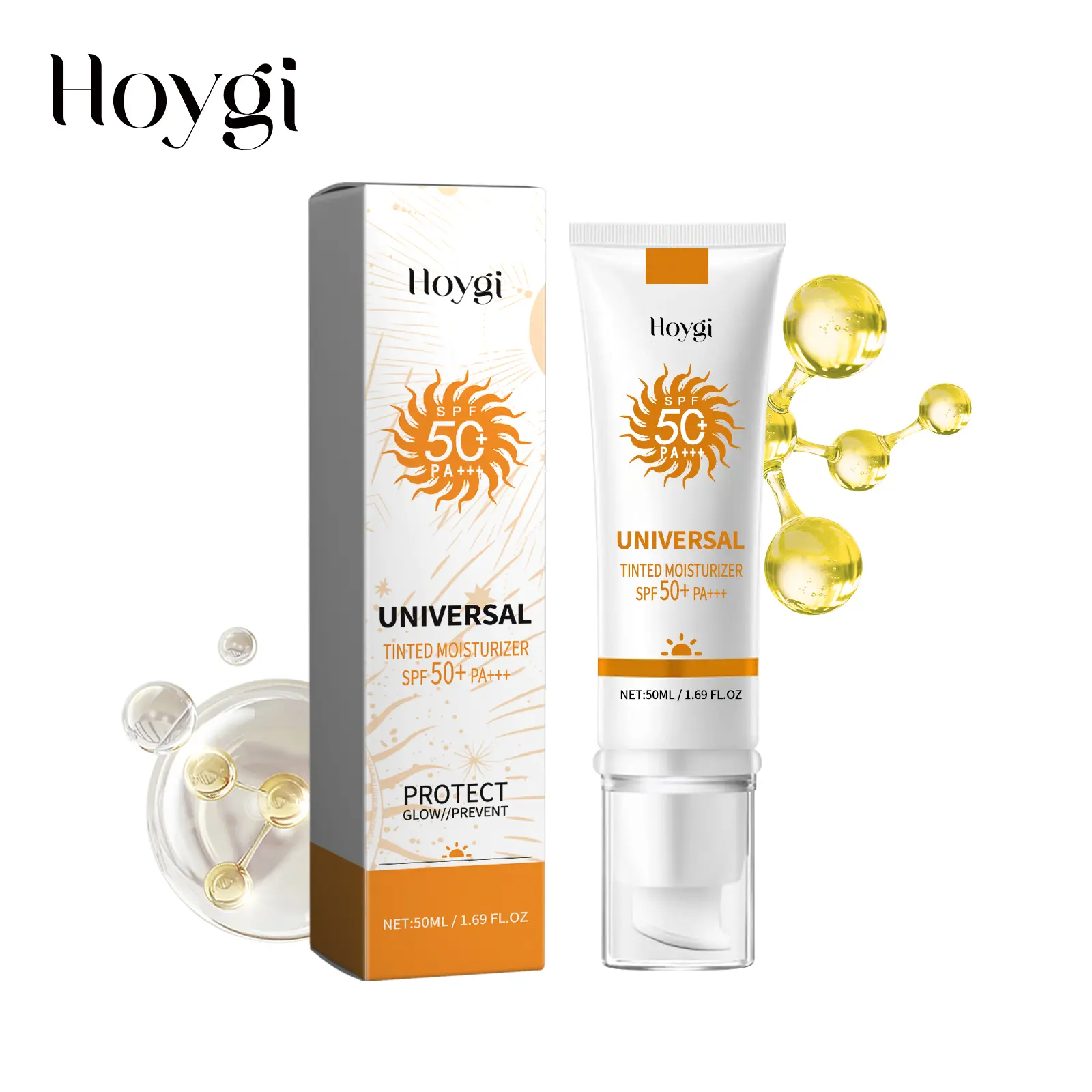 Dual-Function Sunscreen & Concealer Foundation Cream, Lightweight Long-Lasting Waterproof & Sweat-Resistant Makeup, Brightening Coverage, Non-Greasy UV Protection, Natural-Looking Bare-Skin Finish