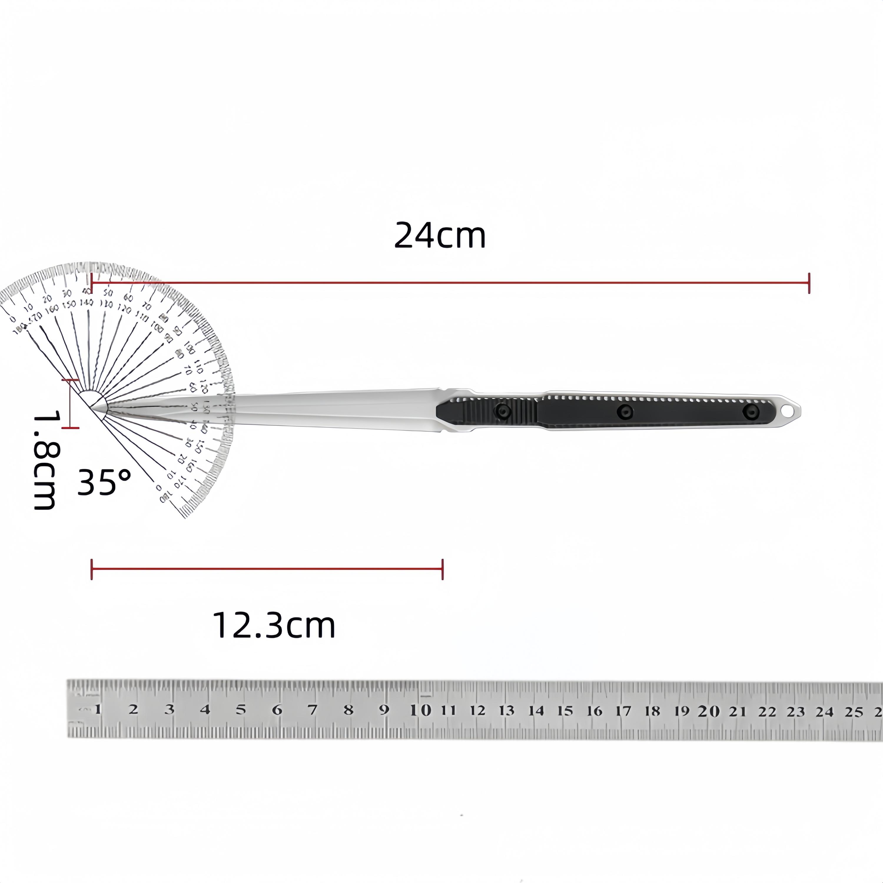 GZGY  Ice Pick Knife with K-Sheath  Kitchen & Ice Breaking Tool, Multi-Purpose Outdoor Knife, Stainless Steel Blade with Safe Sheath, Perfect for Camping, Fishing, Hiking, Kitchen & Gift for Men