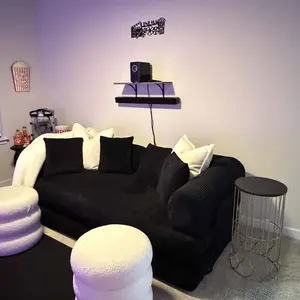 【1-2 Packages】79-118" Convertible Sleeper Sofa Bed with 4 Pillows, 5-in-1 Corduroy Futon Couch for Small Spaces, Boneless Couch Floor Modular Sofa with Fixed-Shape Frame, For Guest Bed & Kids Play Area with Washable Cover,teddy sofa for Adults,No-Assembly