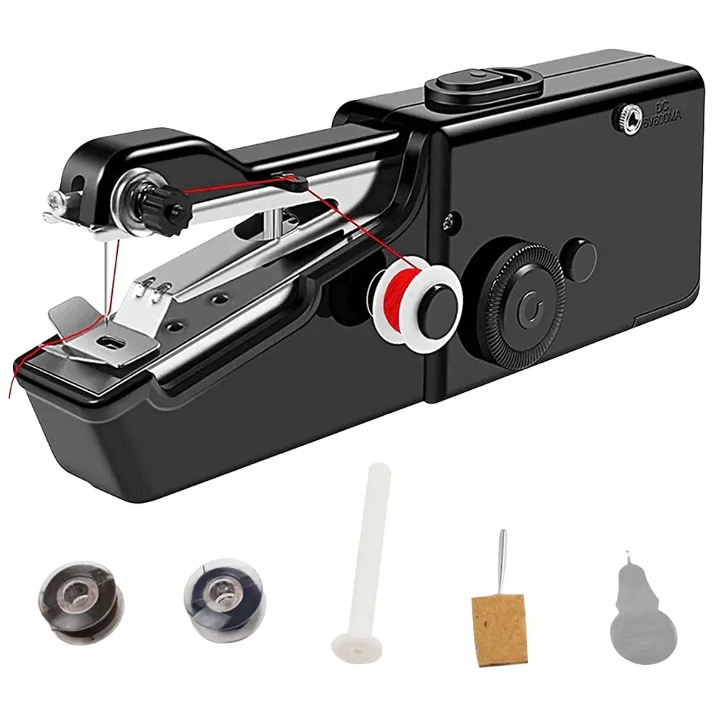 Compact Mini Home Sewing Machine - Portable Handheld Tool for Beginners, Ideal for On-the-Go Sewing Needs