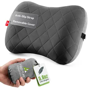 Hikenture Inflatable Camping&Travel Pillow with Washable Cover - Ultralight Backpacking Pillow for Neck & Lumbar Support, mellow pillow,Camping Essentials ,Compact Blow Up Pillow for Hiking, Backpacking,Hiking Gear,Travel & Outdoor Sleep Essentials