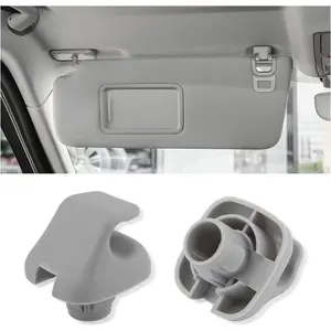 Sun Visor Clip 2 Count Durable Clip Hook OEM#88217S01A01ZA for Civic Accord Odyssey Gray - Compatible Visor Accessories -