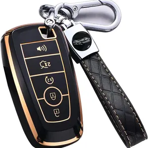 Car Key Case, Car Key Protector, Full Protective Key Bag, Remote Control Key Case, Car Key Accessory, Key Protector for Ford Explorer Mustang Escape Edge Explorer Mustang F150 Lincoln
