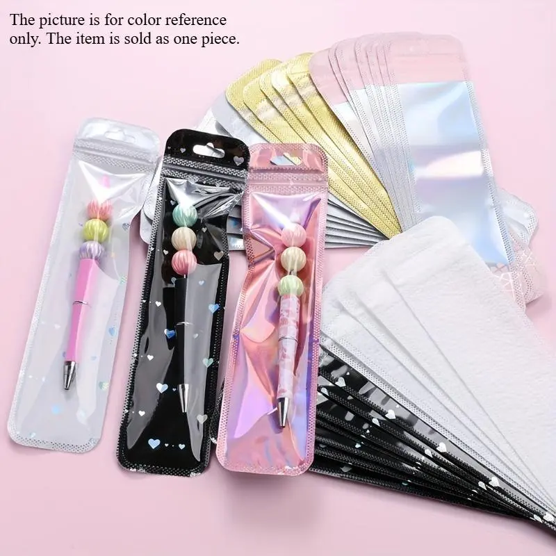 50pcs Transparent Plastic Ziplock Bags, Jewelry Display Packaging Bags for Jewelry Packaging, Pen Display Thickened Long Ziplock Bags, Sealing Storage Bags, Zipper Bag, Resealable Zipper Pouch, Clear Zipper Pouches