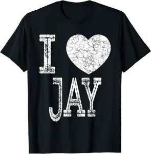 I Love Jay Valentine Boyfriend Son Boy Heart Husband Name T-Shirt - Jaredsab Shop 82B08S6NVZ67