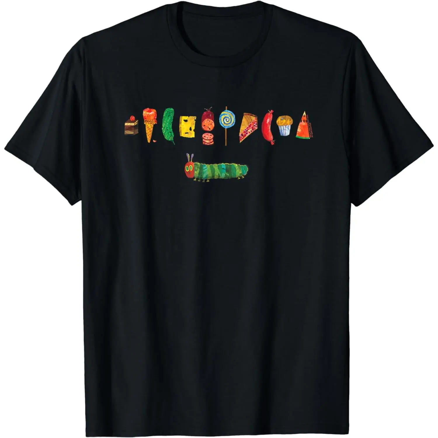 Short Sleeve Eric Carle The Very Hungry Caterpillar Feast T-Shirt For Men Women