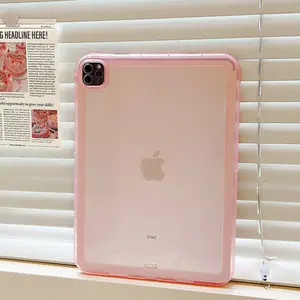 Shockproof transparent candy tablet casing protective case for iPad 7/8/9/10/11 Air 3/4/5/6/7 Mini 4/5/6 Pro