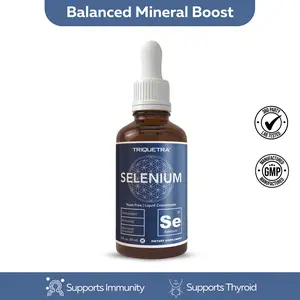 Selenium Liquid Concentrate | 200 mcg Selenomethionine 300 Servings Supports Antioxidant Protection, Immunity & Thyroid – 2 oz Healthcare Fitness
