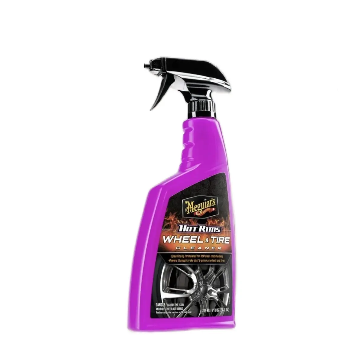 Meguiar's Hot Rims Wheel and Tire Cleaner, 24 oz, Spray - for Deep Cleaning