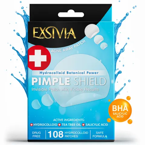 Acne Pimple Patches, Ultra Thin Gentle Blemish & Zit Covers, Natural and optimal Healing, Suitable for All Skin Types, 108 Hydrocolloid Patches No Rinse Formula Skin Care Product