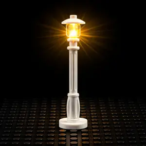 LYBMTWF 10PCS LED Street Light Kit for Building Blocks – Battery Operated USB City Lamp Post Accessories Warm Light DIY Upgrade for Display Case Diorama Mini Bricks