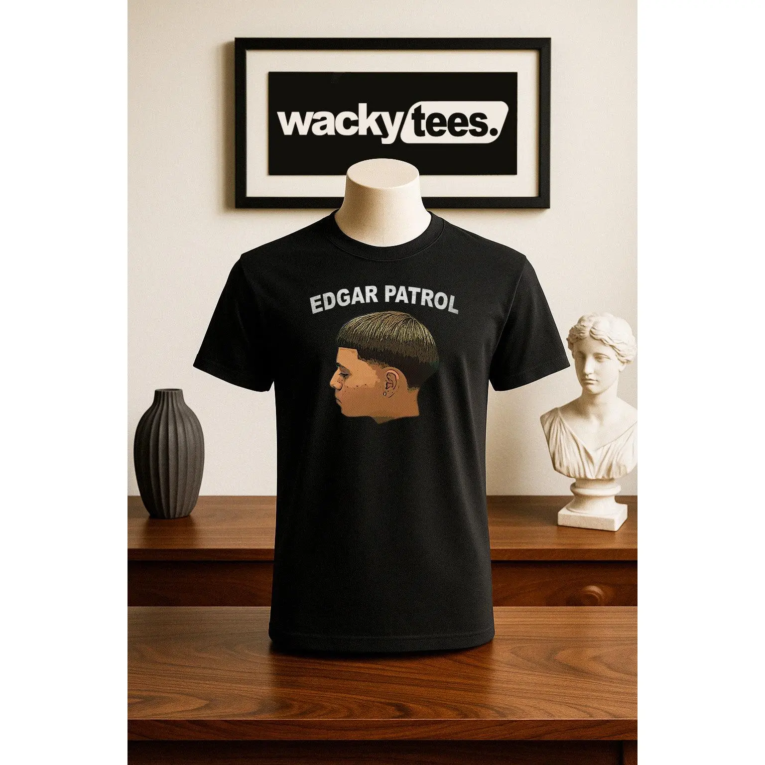 Edgar Haircut Patrol Gen Z Funny Trendy Graphic Tee Shirt