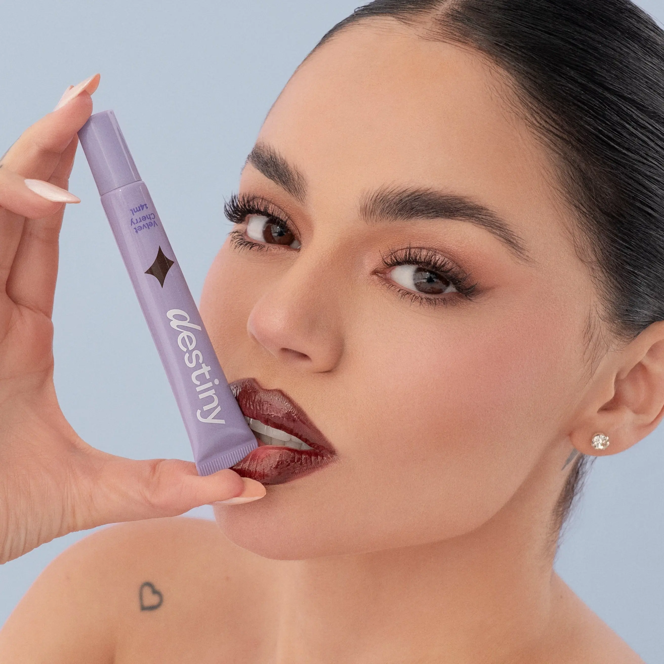La Segura Destiny Lip Gloss - Cherry & Sunflower Cosmetic, Natural Glossy Shine, Lightweight Texture, Touch of Color, Hydrate, Lip Care, Moisture, Oil, Beauty Products, Makeup