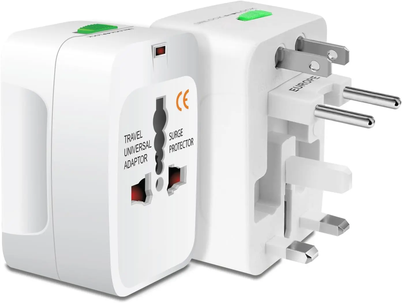 Portable Worldwide Universal Power Adapter All in One International Out of Country Travel Wall Charger Plug for Wall Plug Input in  EU UK France   India Outlets by