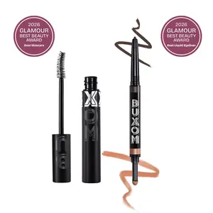 Glamour Award-Winning Eye Makeup Set - Lash Xtension Tubing Mascara + Flip Side Waterproof Eyeliner & Eyeshadow Duo | 24HR Wear, Smudge-Proof