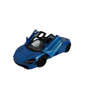 KINSMART McLaren 720S 1:36 Scale Die Cast Model Car Blue with Openable Doors & Pull Back Action Officially Licensed Product