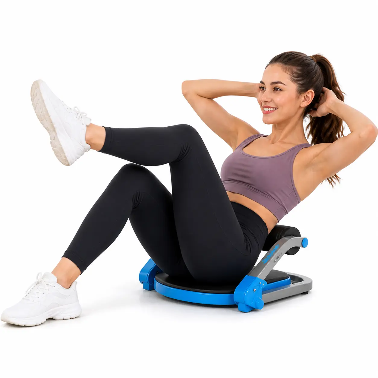Ab Machine, Sit Up Exercise Equipment with 3 Adjustable Resistance Levels, Automatic Rebound Ab Crunch Machine for Core Workout, Ab for Stomach