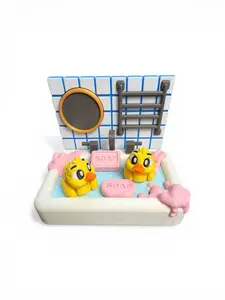 3D Printed Duck Bubble Bath & Shower Set, Decorative Statue for Home Supplies