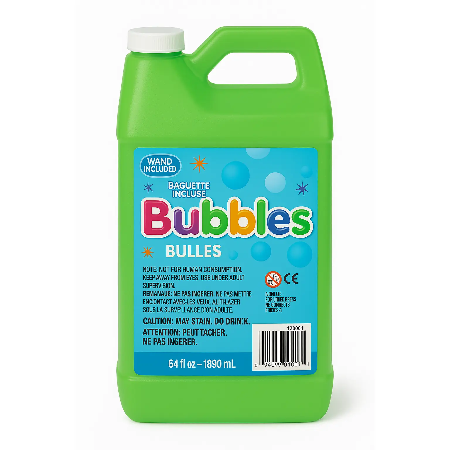 Jumbo Bubble Refill Solution - 64 oz