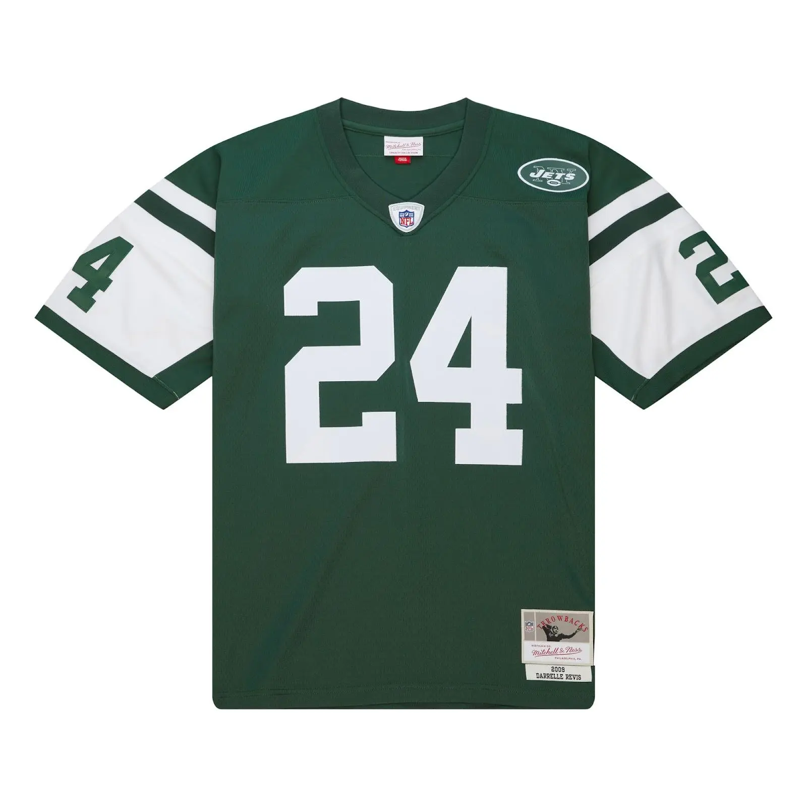Darrelle Revis New York Jets 2009-10 Green Legacy Jersey NFL Throwback Mitchell & Ness