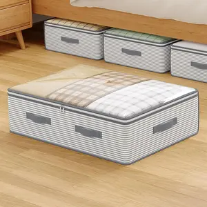 Under-Bed Drawer Storage Box, Flat Low-Profile Design with Sealed Lid, Spacious Capacity, Suitable for Clothing Toy Bedroom Clutter Reduction Long-Term Storage or Space-Efficient Organization
