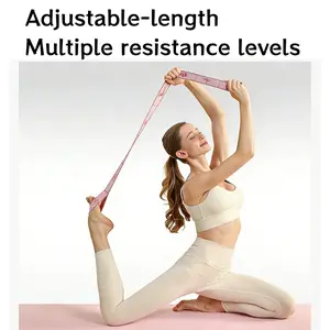Multiple Resistance Levels Band, With 12 Adjustable Loops, Comfortable& Safe Fabric Durable Stretch Straps, for Exercise, Pilates and Gymnastics, Physical Therapy, Yoga, Fitness Resistance Band Tension Band Elastic Band Elastic and Muscle Tension Band