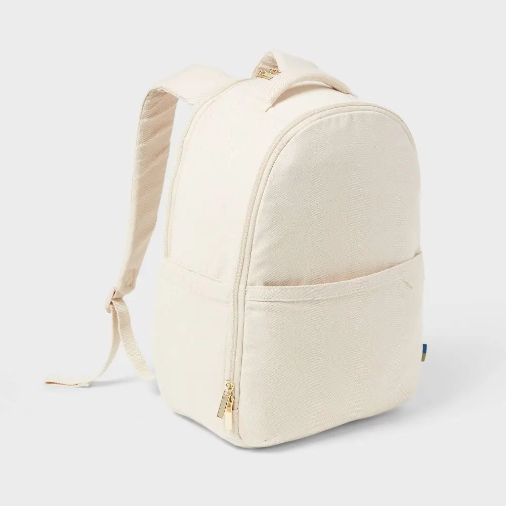 Open Story Canvas Backpack w/ 17.5" Zip Laptop Pocket 21L Soft-side