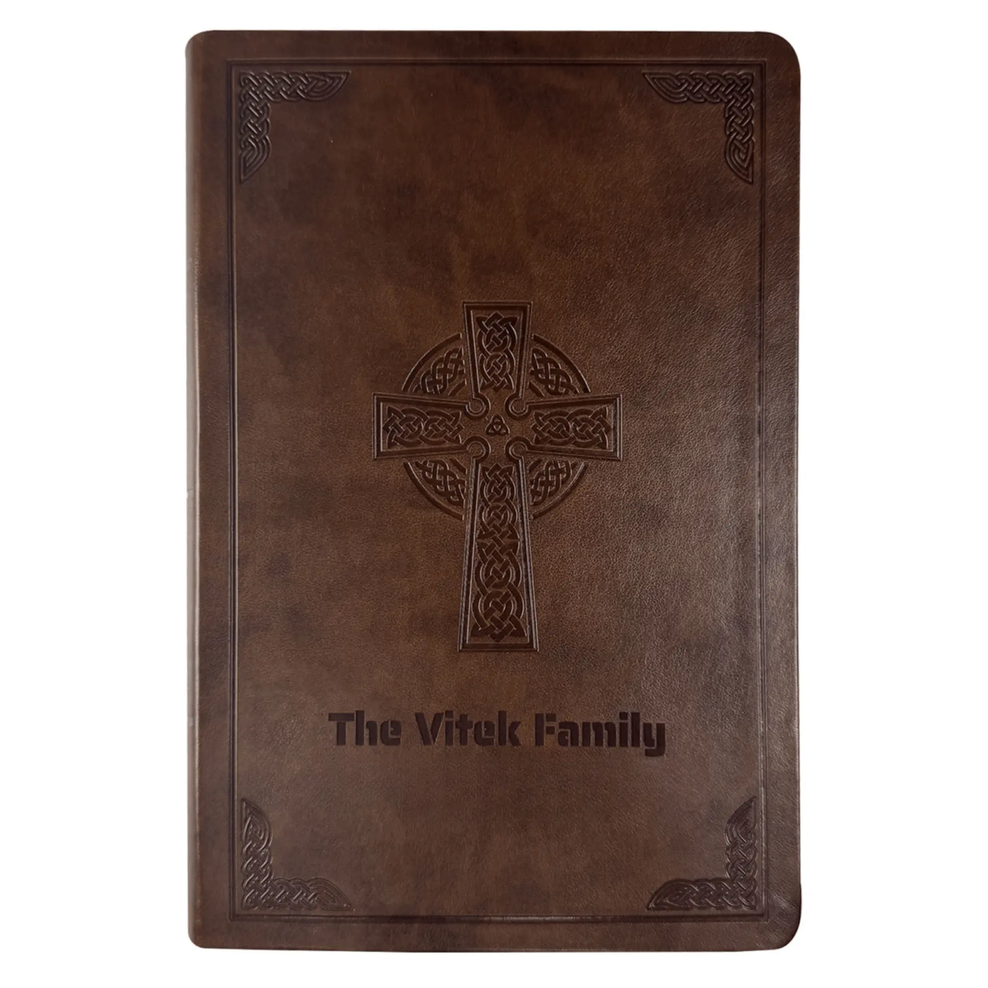 Custom CSB Brown Standard Size Holy Bible Large Print Size | Cross Celtic - Tiktok