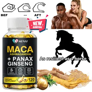 Maca Root Capsules 10000mg, Peruvian Maca Extract for Men & Women 120 Capsules