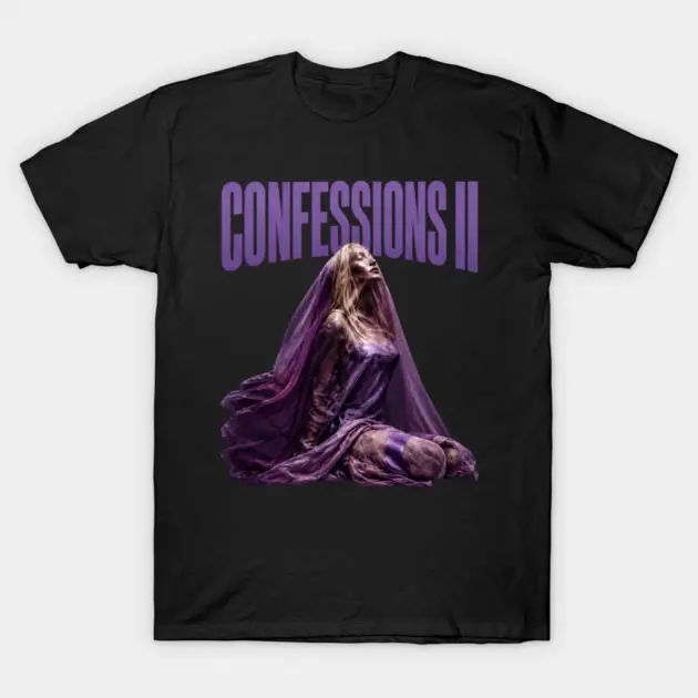 New Album Confessions Ii Comfy Tee Pure Cotton Fabric Casual Streetstyle Crew Neck Short Sleeve Soft-Washed T-Shirt Trendy Tops for Women for Men