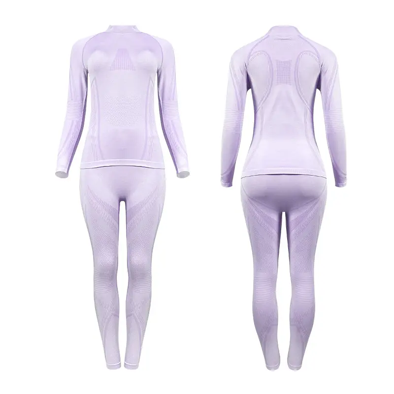 Women's Purple White Set